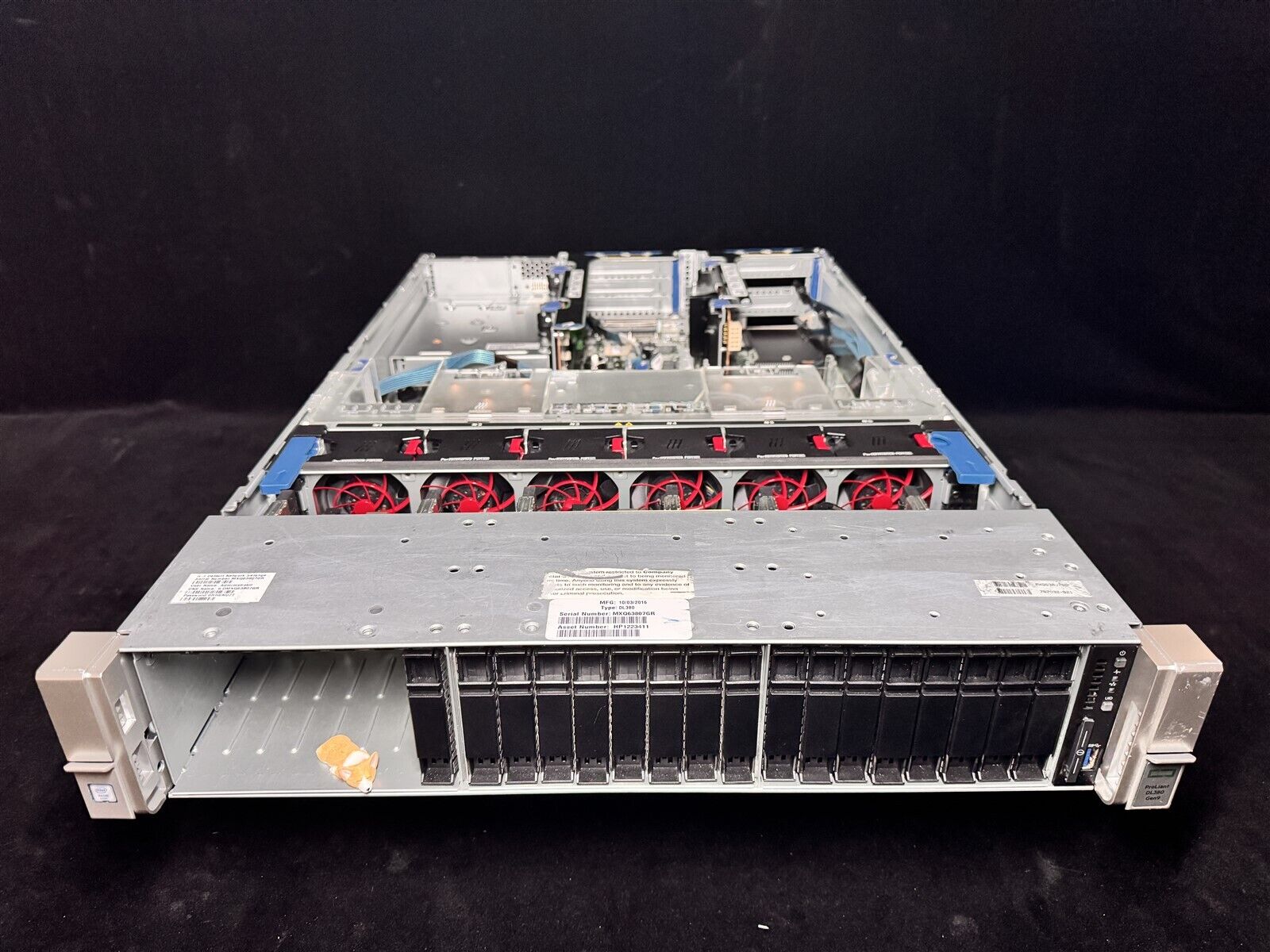 HP ProLiant DL380 Gen9 G9 24SFF 2x 12C E5-2680v3 2.5GHz 64GB RAM 12×1.2TB P440AR