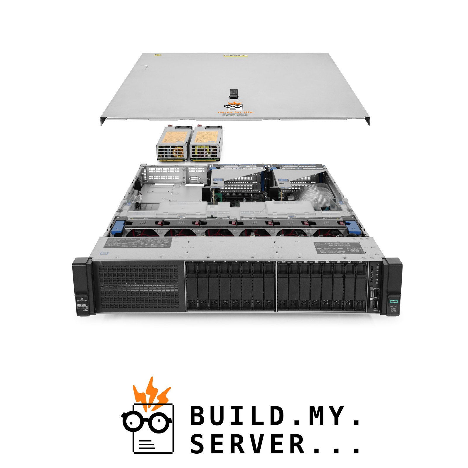 HP ProLiant DL380 G10 Server 2.50Ghz 40-Core 288GB RAM 2x 400GB SAS SSD 14x 2TB