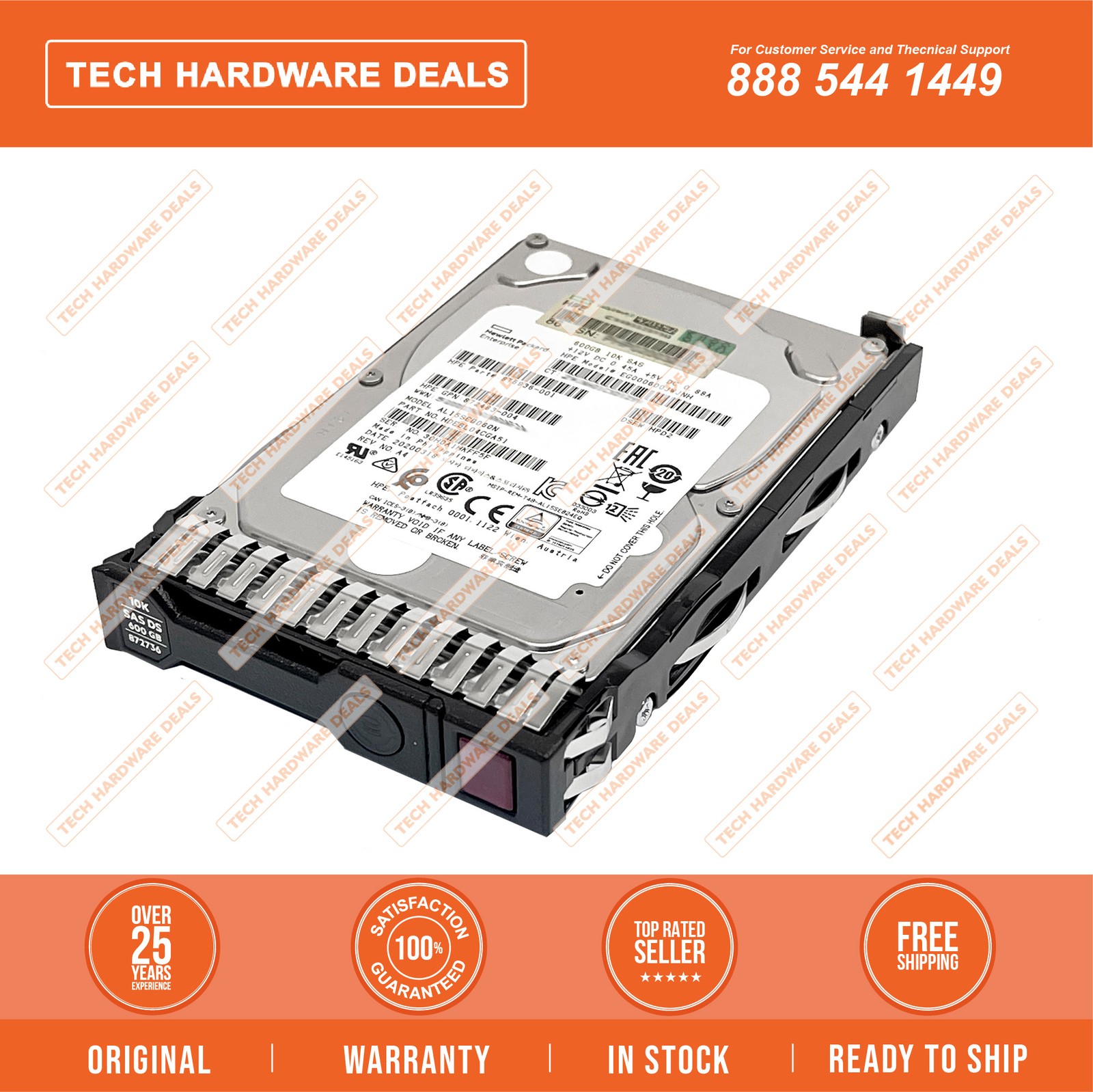 872477-B21    HPE 600GB SAS 12G 10K SFF SC DS HDD