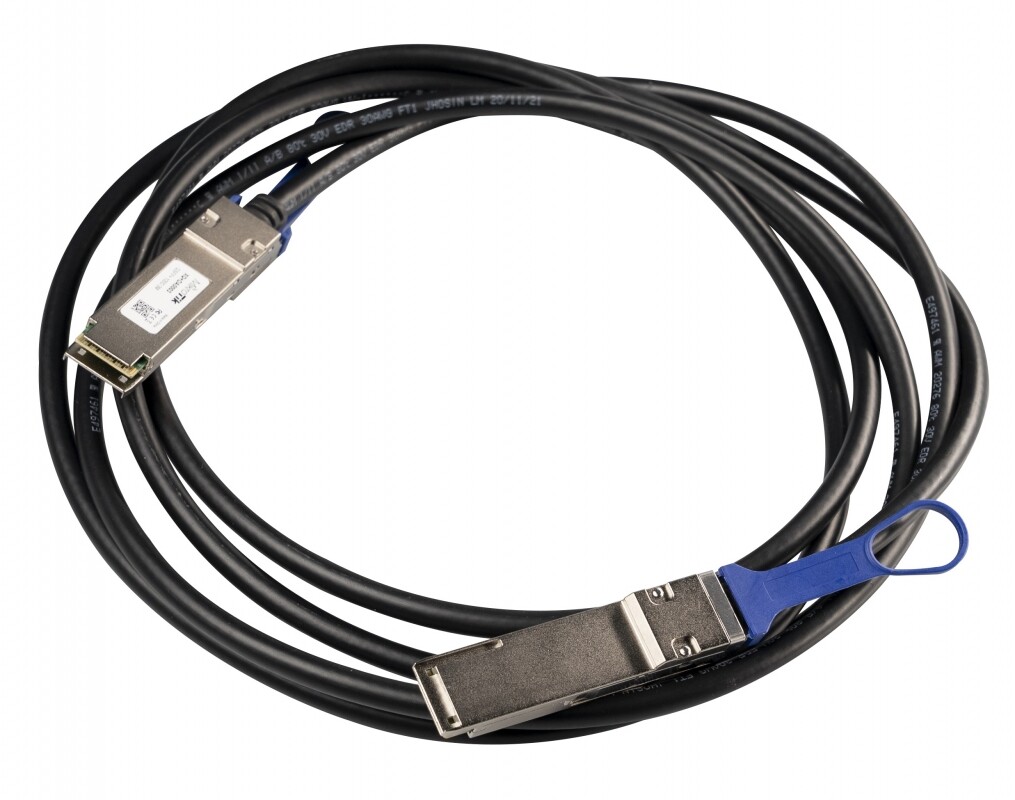 MIKROTIK 100 Gbps QSFP28 direct attach cable bend radius: 35 mm, 3m XQ+DA0003