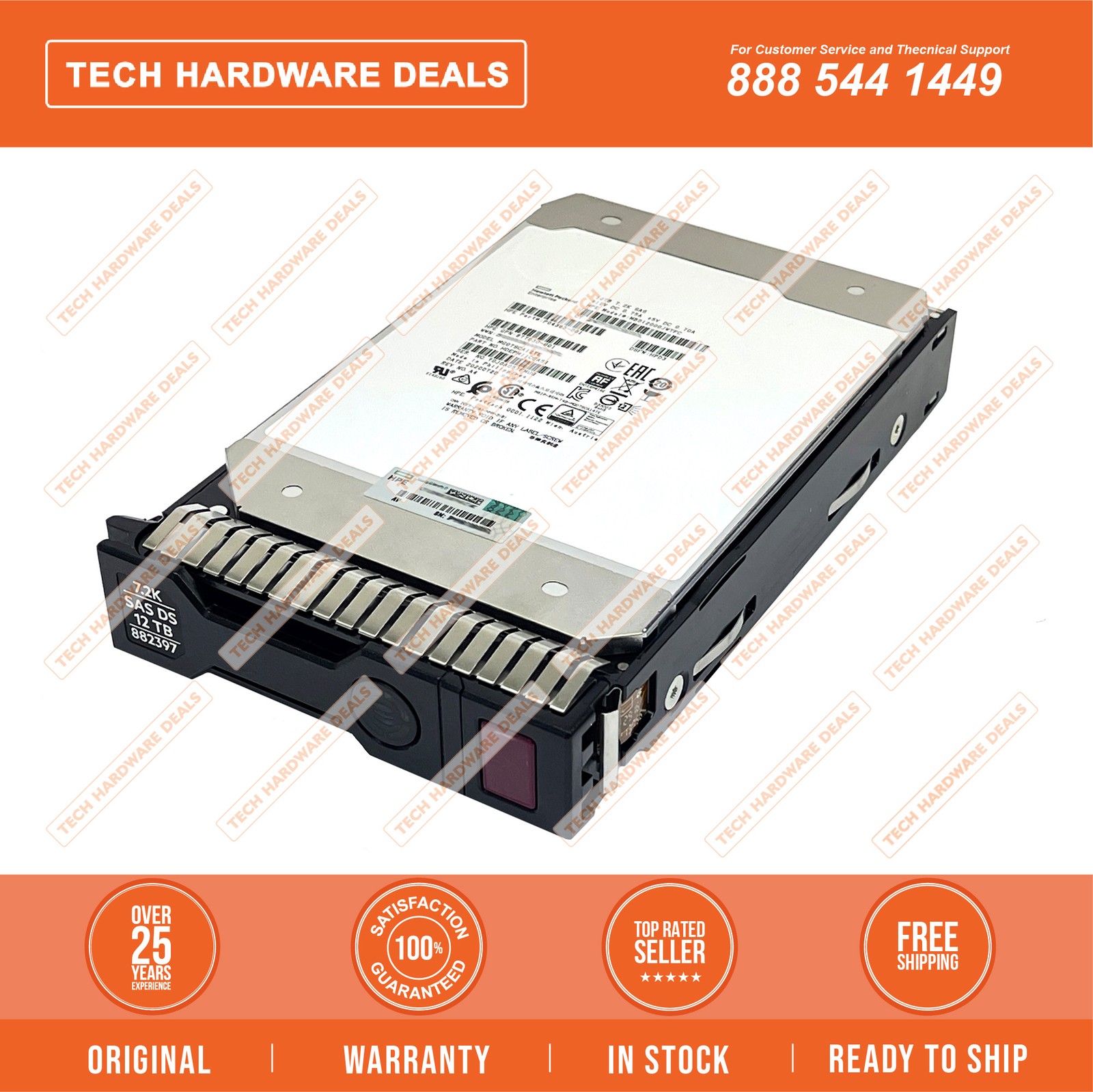 P17961-B21    HPE 12TB SAS 12G 7.2K LFF SC He 512e DS HDD