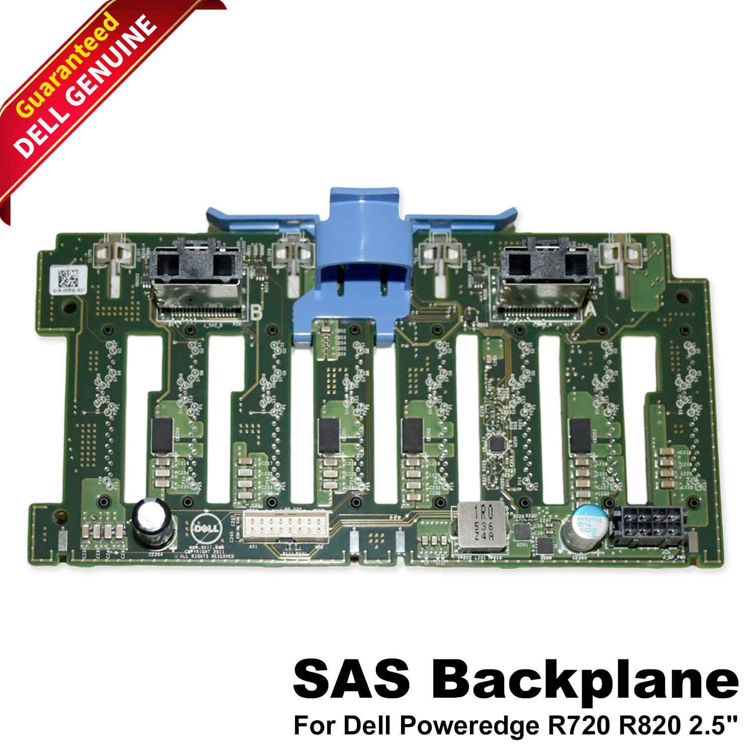 New Genuine Dell PowerEdge R720 R820 2.5″ 8 -Bay Hard Drive Backplane Card 22FYP