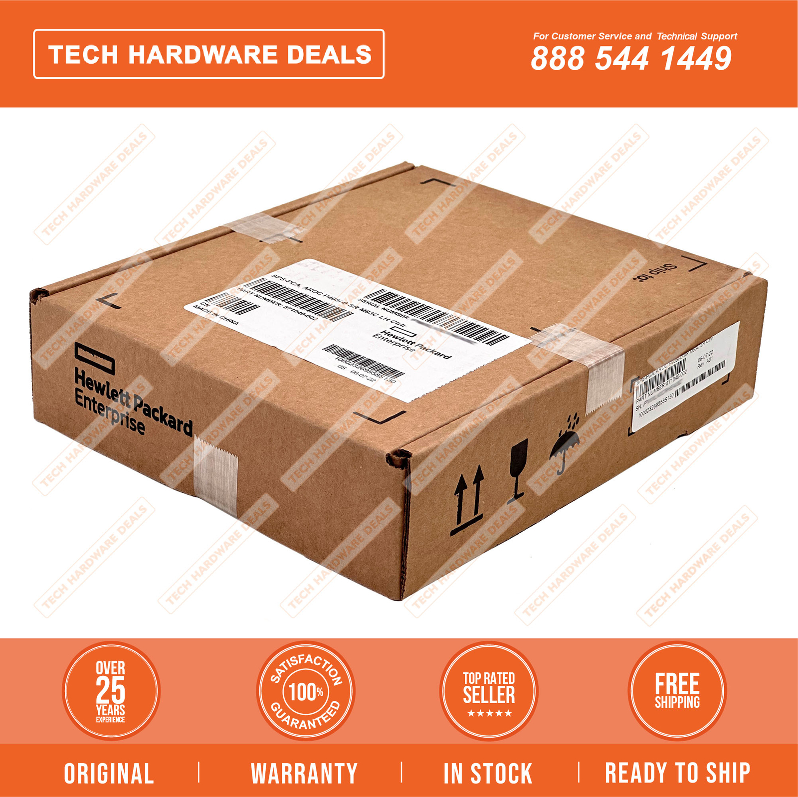 869081-B21  NEW SEALED HPE Smart Array P408i-a SR Gen10 (8 Internal Lanes/2GB Ca