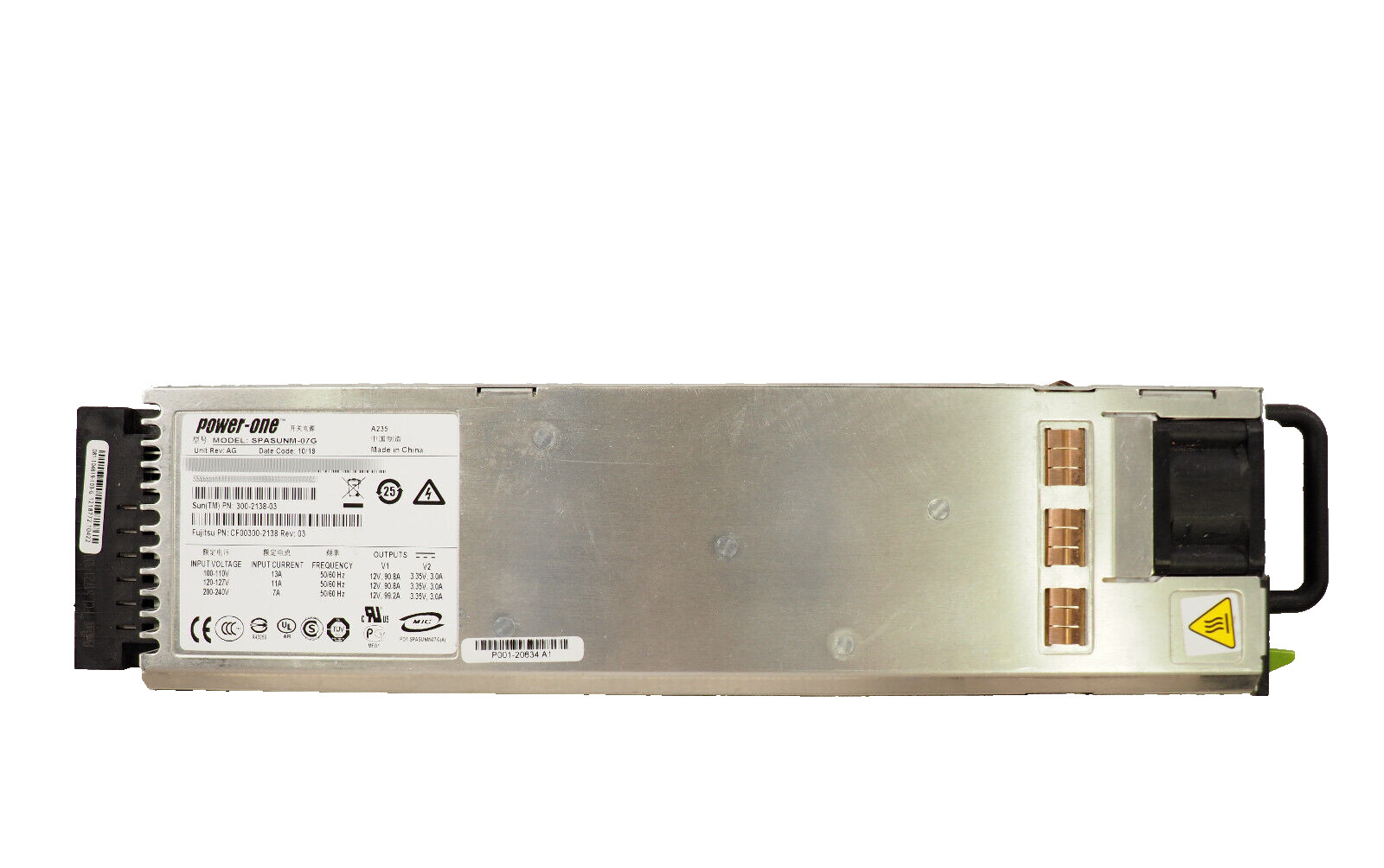 Sun Sparc SPASUNM-07G 300-2138-03 CF00300-2138 1200W Server Power Supply
