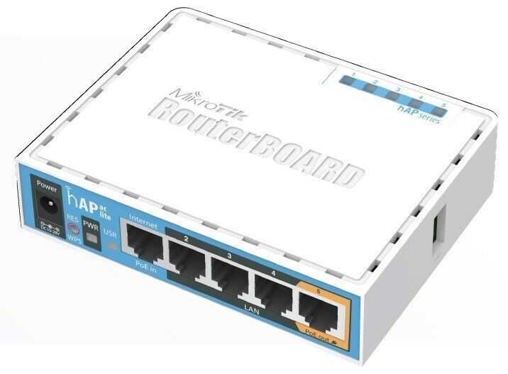 Mikrotik hAP AC Lite RB952Ui-5ac2nD Wireless AC Router 650Mhz 64MB RAM 5 x LAN