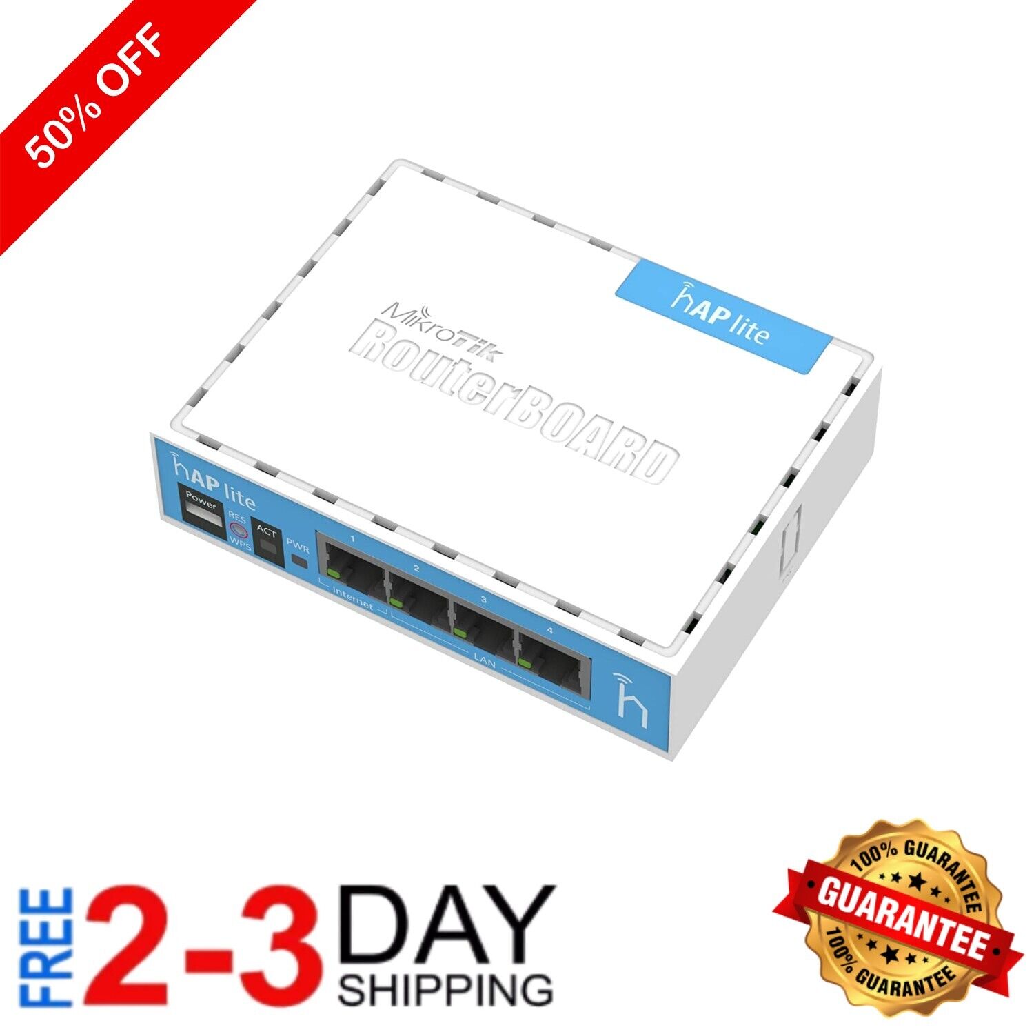 Mikrotik hAP Lite – Reliable 2.4GHz Access Point with USB Adapter Included