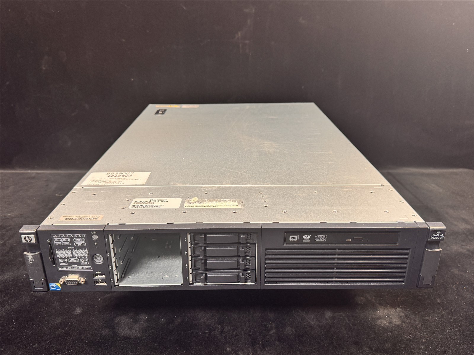 HP ProLiant DL380 Gen7 G7 8SFF 2x SIX CORE E5645 2.4GHz 128GB RAM 2x 2TB SSD