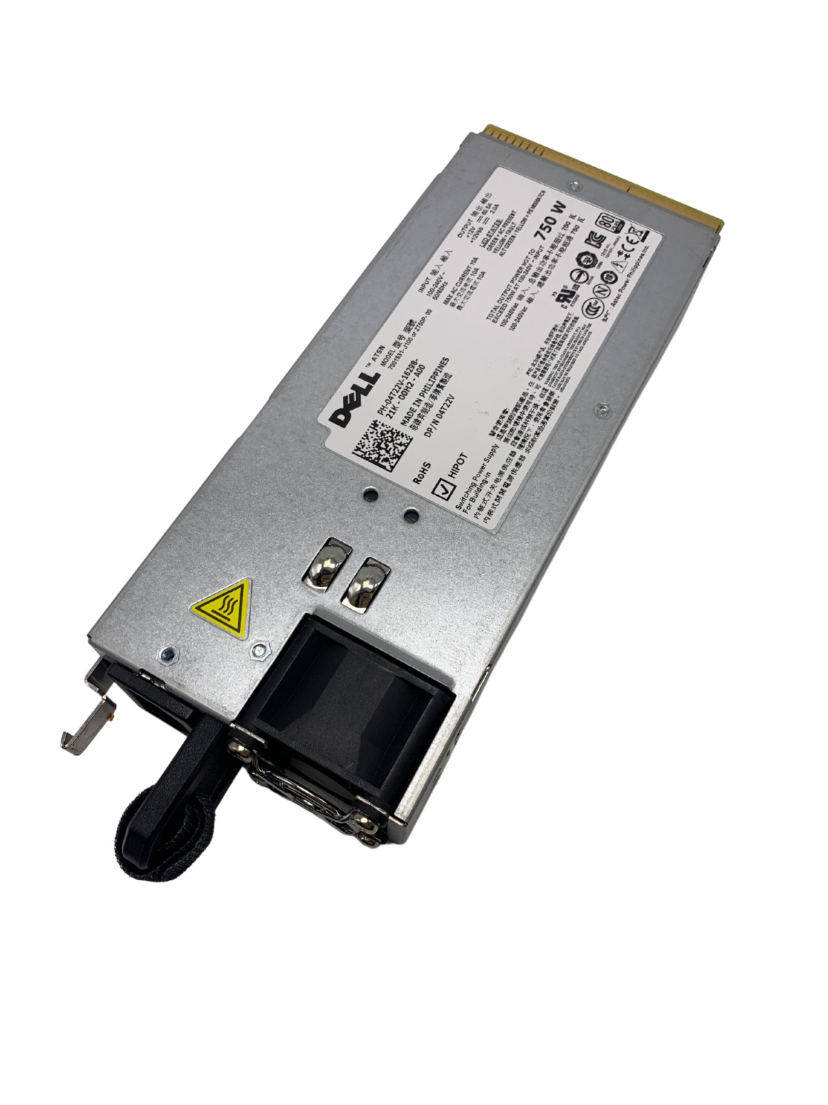 Dell 4T22V PowerEdge 750Watt Switching Server Power Supply *No Orange Tab* w60