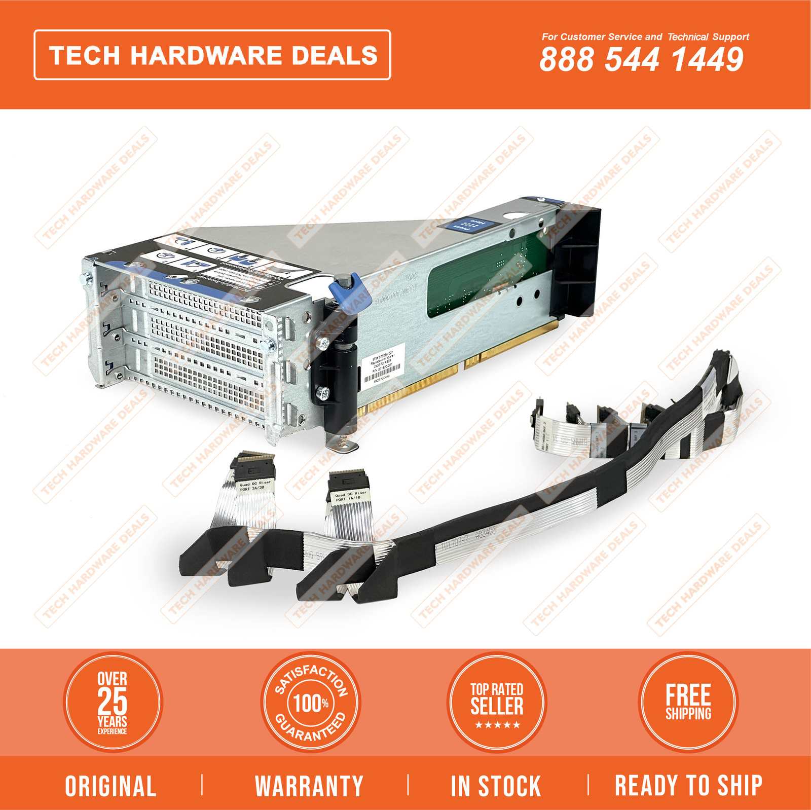 875087-001 inc. Cables   HPE DL38X Gen10 4-port 8 NVMe Slim SAS Riser