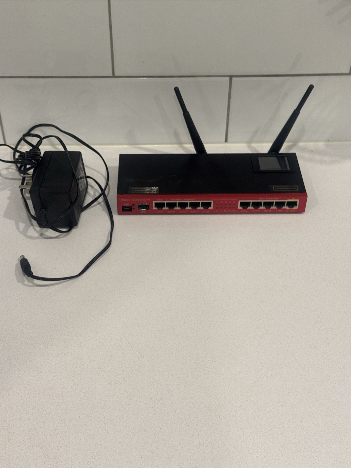 Mikrotik Routerboard RB2011-UiAS-2HnD-IN with Power Adapter