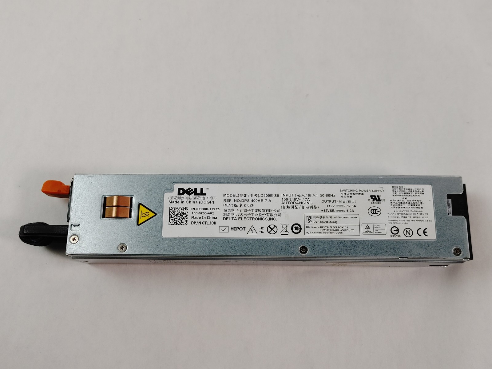 Dell PowerEdge R310 400W 1U Hot Swap Server Power Supply T130K