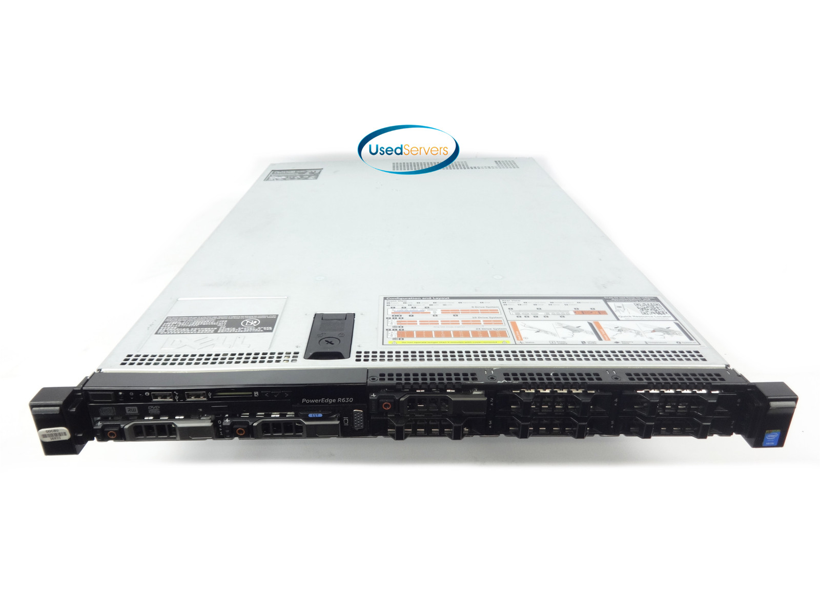 Poweredge R630 8SFF 64GB 24 Total Cores E5-2680v3 2.5GHZ 3x480GB SSD H730