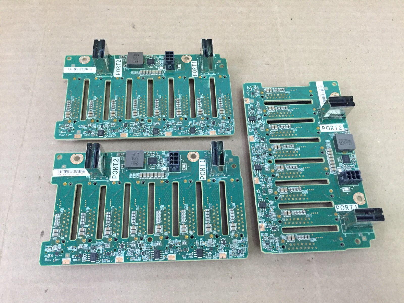 Lot of 3 HP ProLiant DL380 Gen9 2.5″ 8-Bay SFF Backplane 777279-001 832305-001