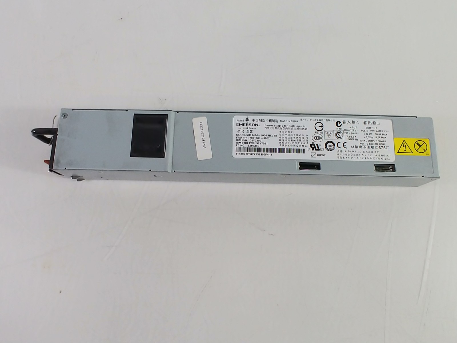 Lenovo IBM x3650 M2 Hot Swap 675W 1U Server Power Supply 39Y7201