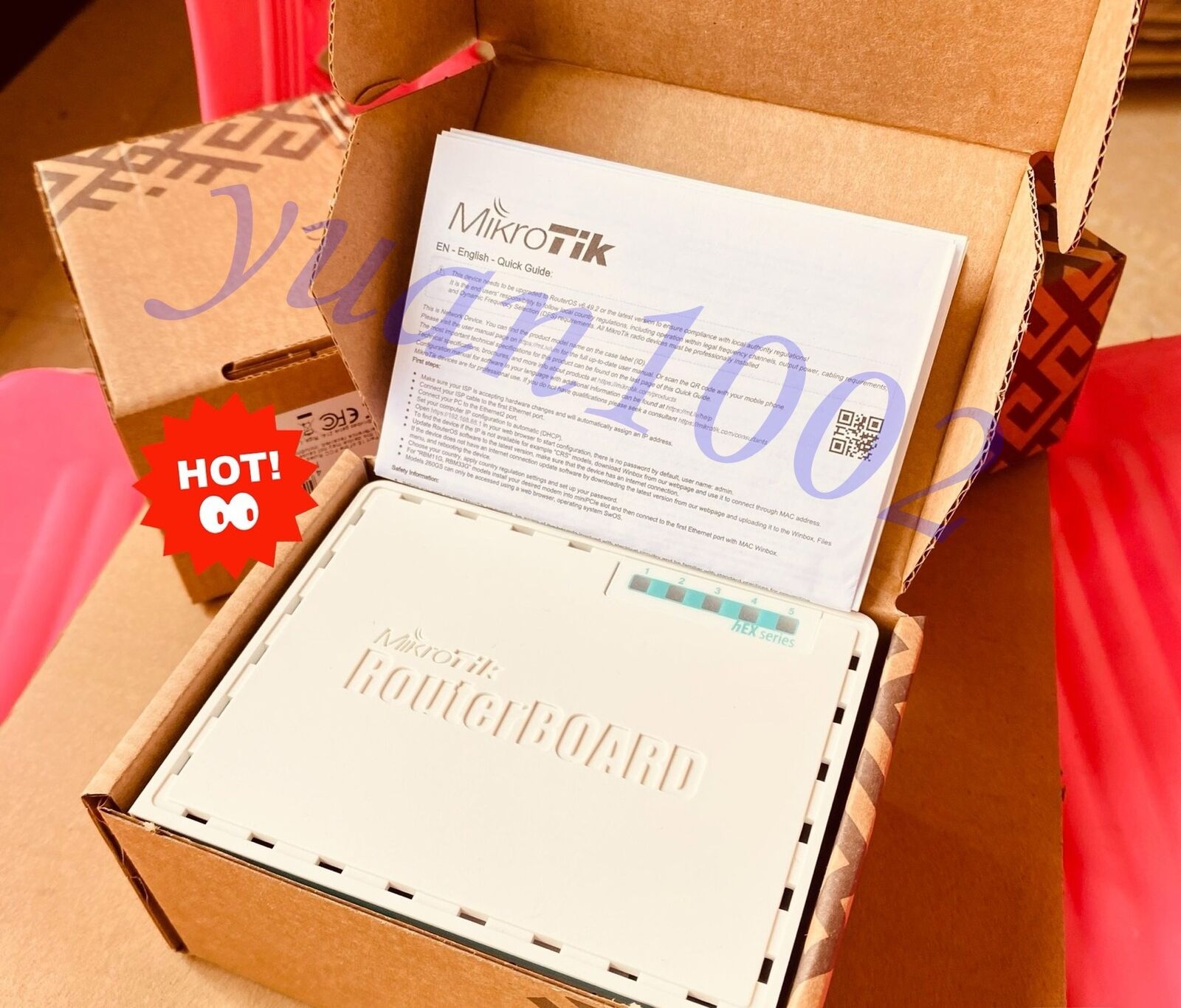 1PCS NEW Mikrotik RB750Gr3 5-port Gigabit router Free shipping