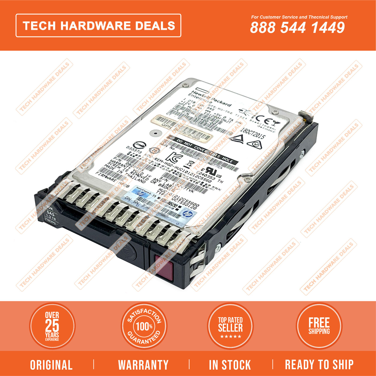 718292-001    HPE 1.2TB SAS 6G 10K SFF SC DP HDD