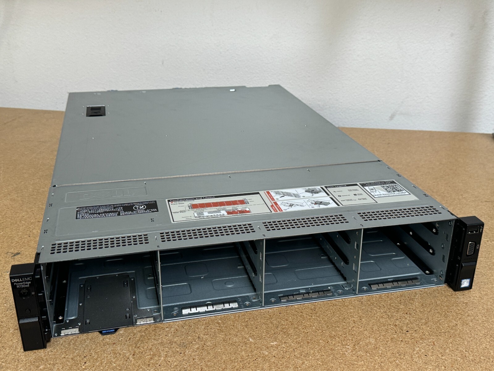 DELL POWEREDGE R730XD 12LFF 2x 14 CORE E5-2680V4 2.4GHz H730P ADD RAM