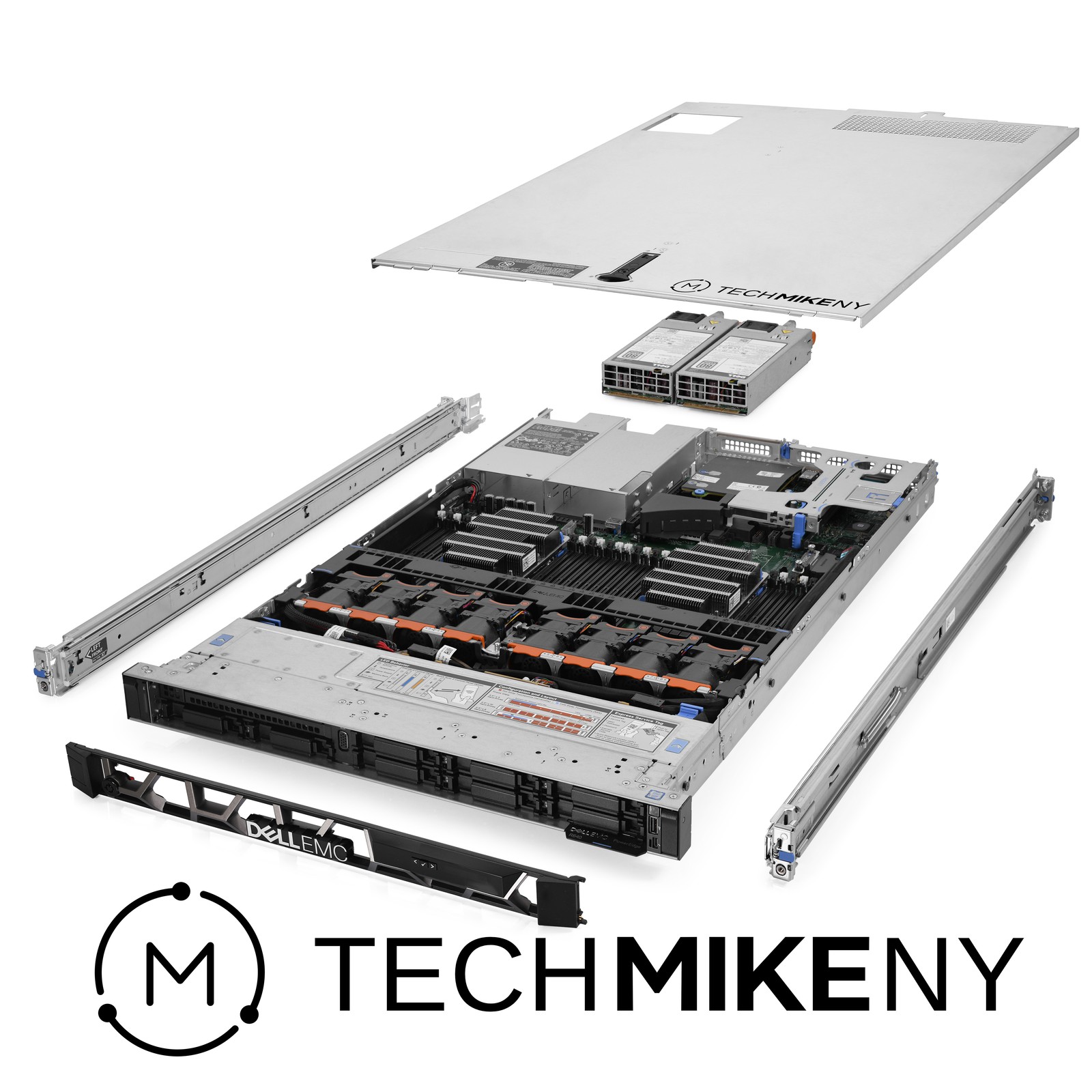 Dell PowerEdge R640 Server 2.00Ghz 40-Core 256GB RAM 2x 2TB 6x Caddies Rails