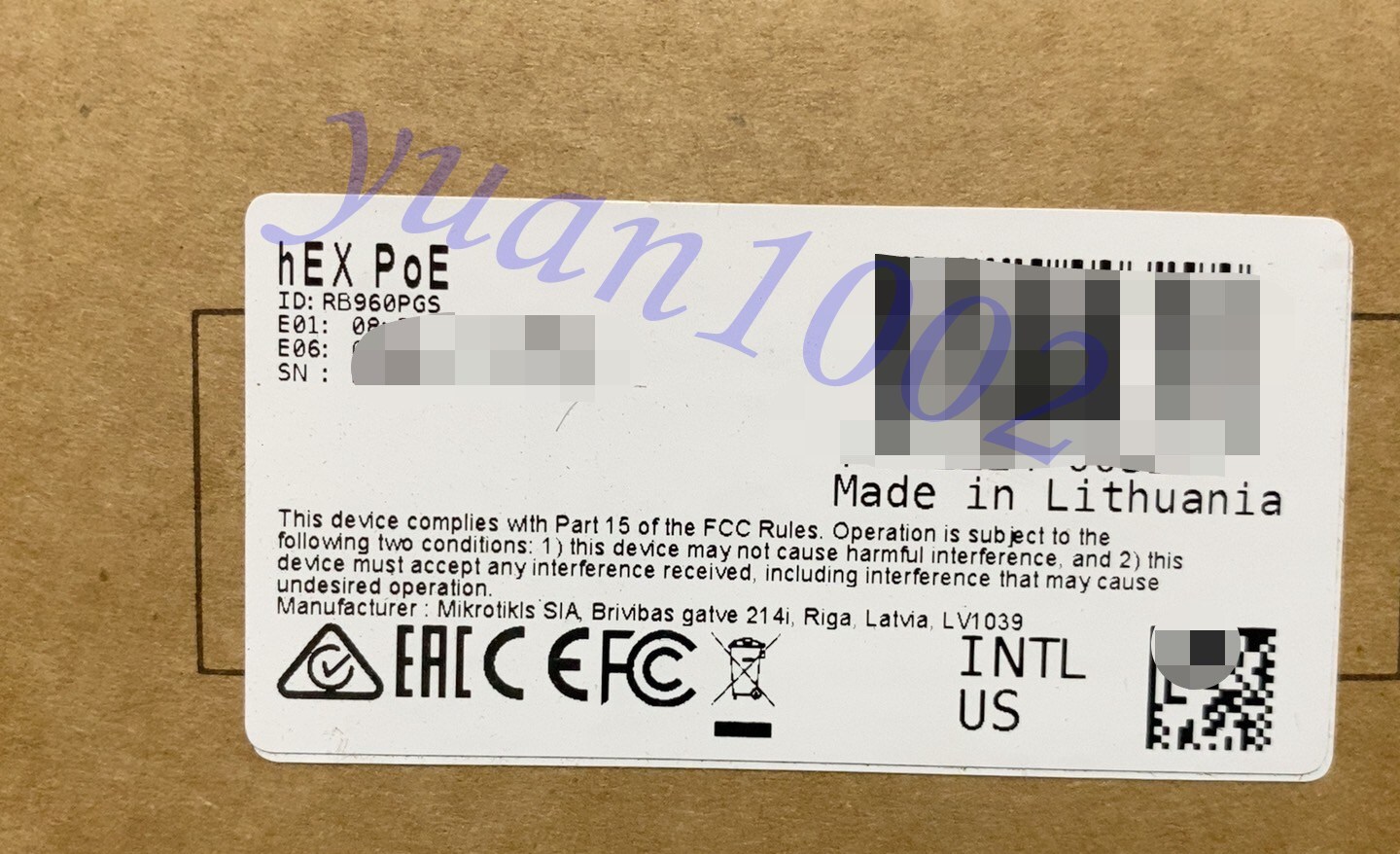 NEW Mikrotik RB960PGS Gigabit wired router Fast delivery