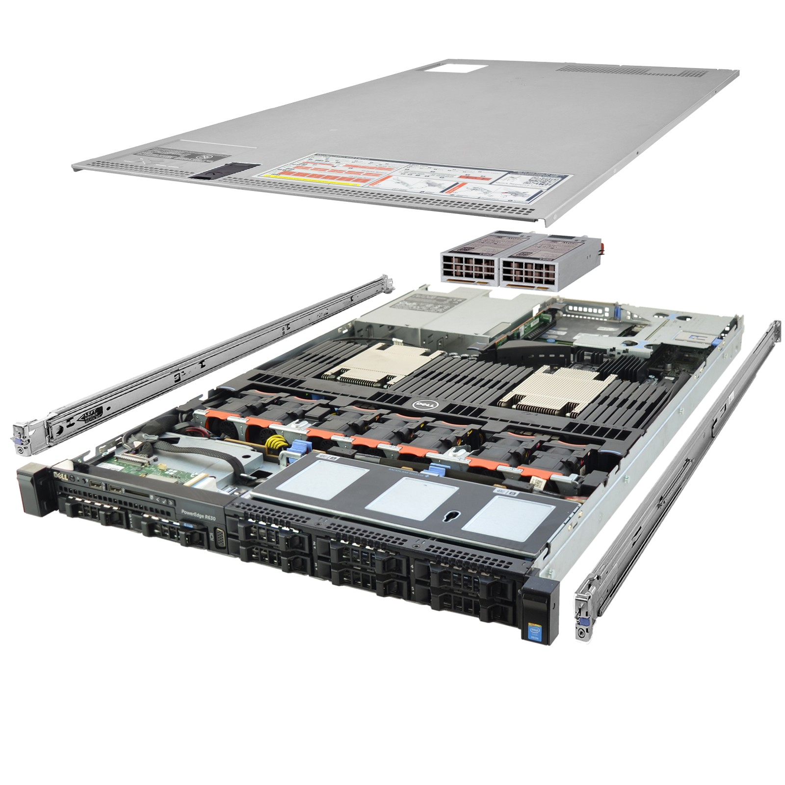 Dell PowerEdge R630 Server 2x E5-2630Lv3 1.80Ghz 16-Core 64GB RAM 8x 800GB SSD