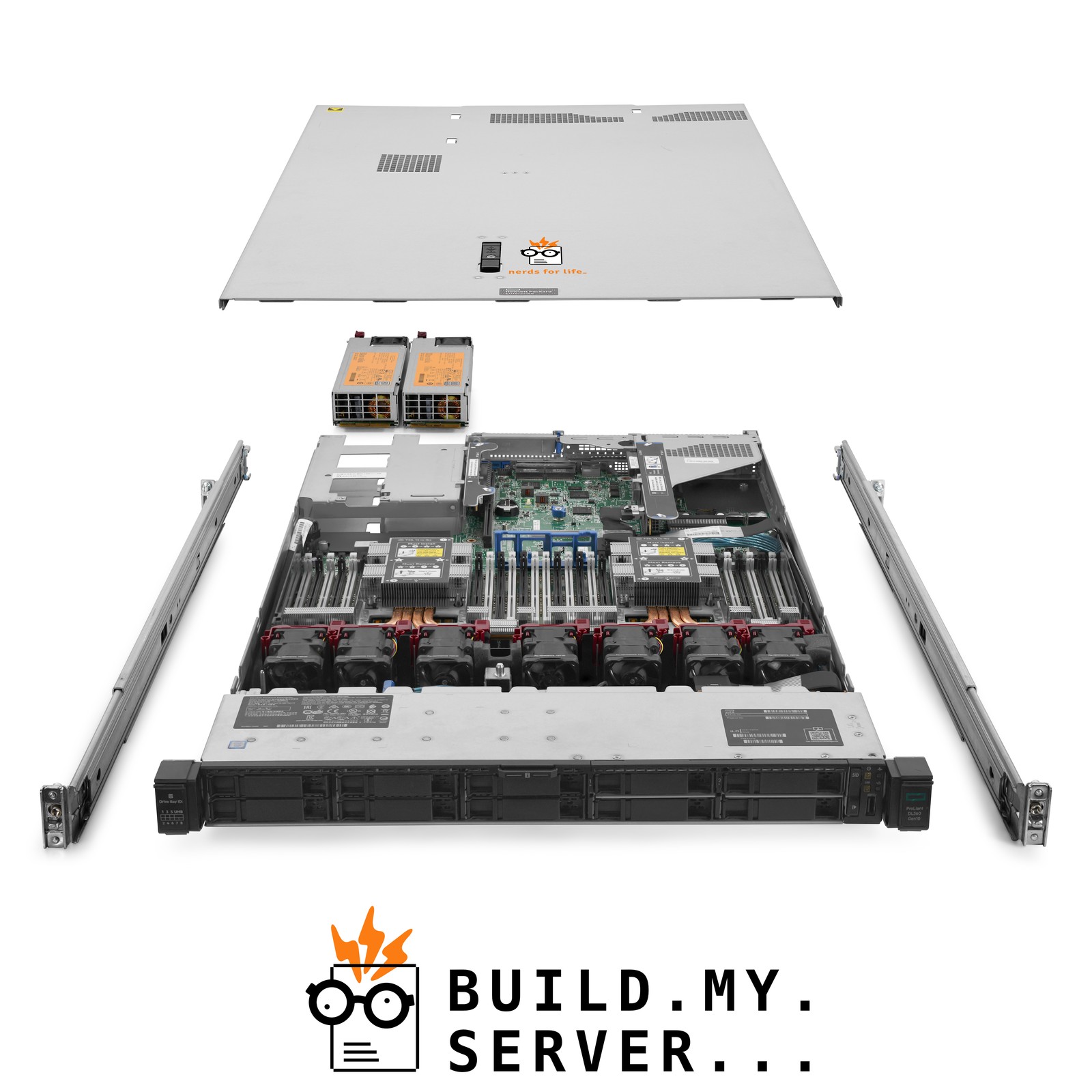 HP ProLiant DL360 G10 Server 2x Gold 5220 2.20Ghz 36-Core 64GB 10x 2TB E208i-a