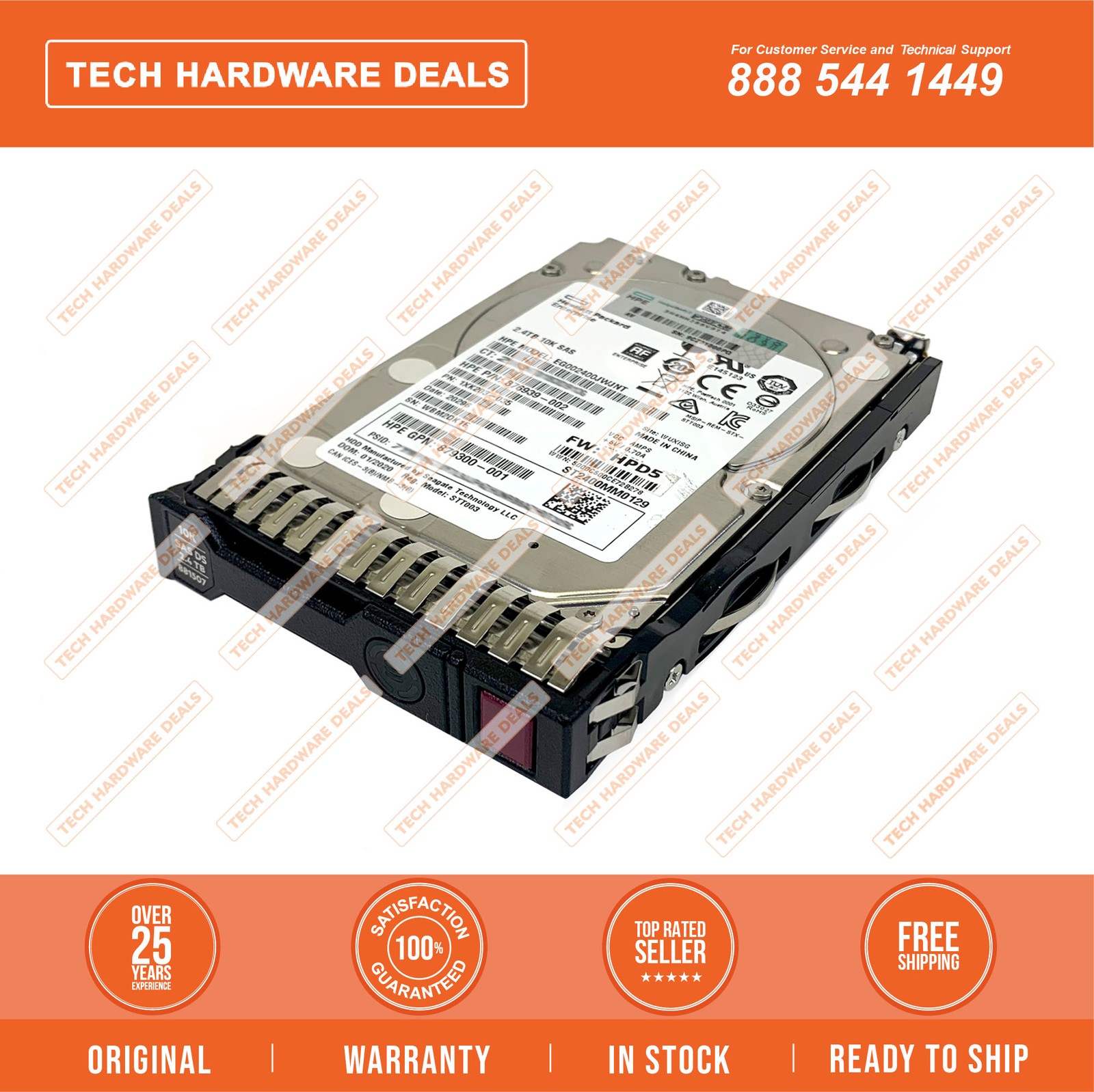 881507-001    HPE 2.4TB SAS 12G 10K SFF SC 512e DS HDD