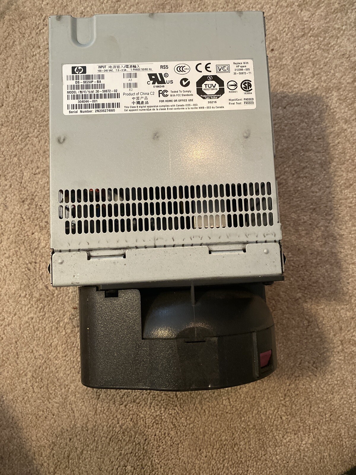 HP DS-SE2UP-BA 30-50872-02 499W Server Power Supply 304044-001
