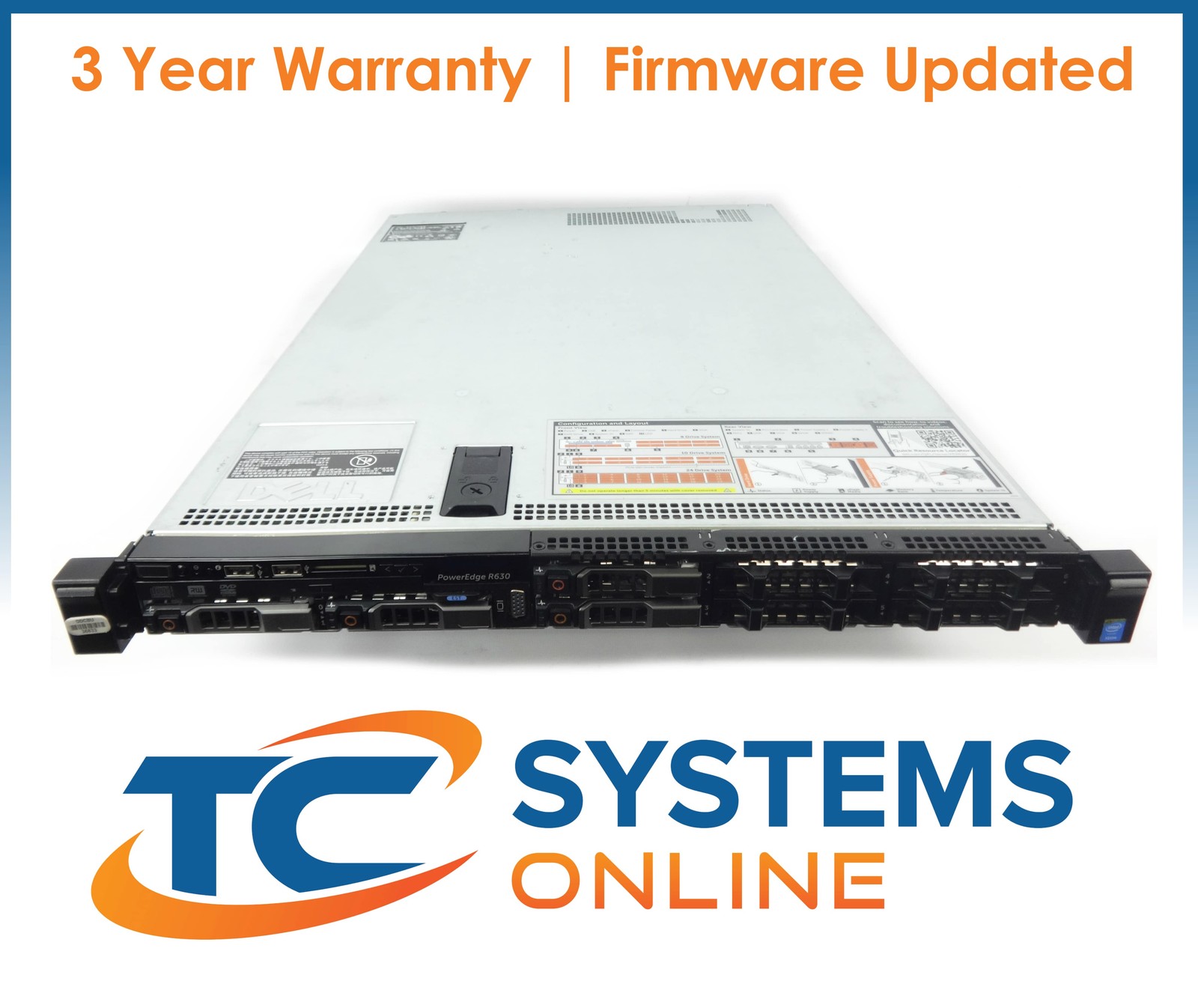 Dell R630 2x2680v3 2.5GHZ=24Cores 64GB 4×1.2TB 12G SAS H730