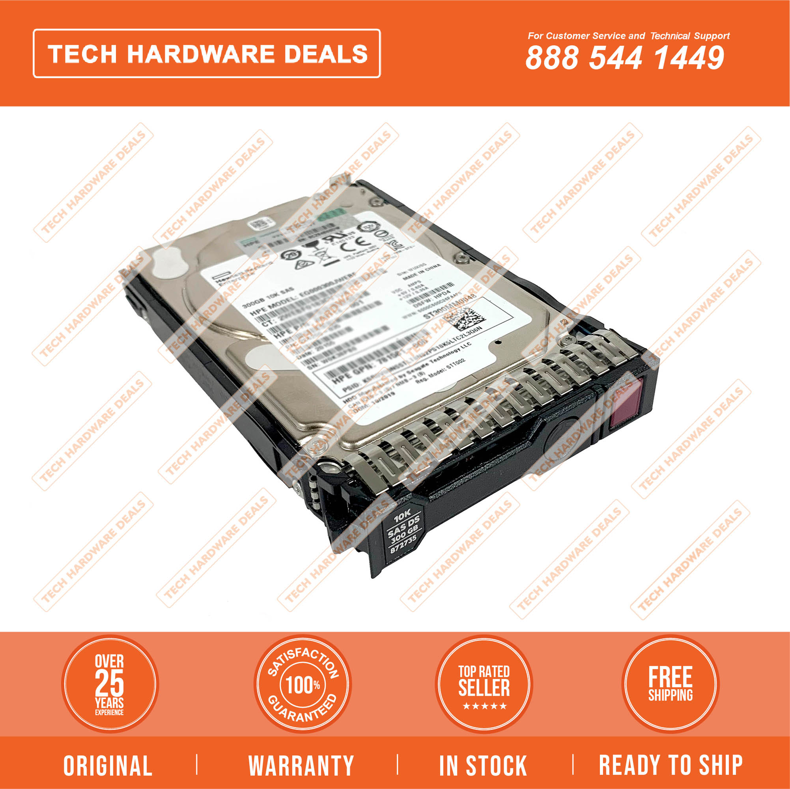 872735-001    HPE 300GB SAS 12G 10K SFF SC DS HDD