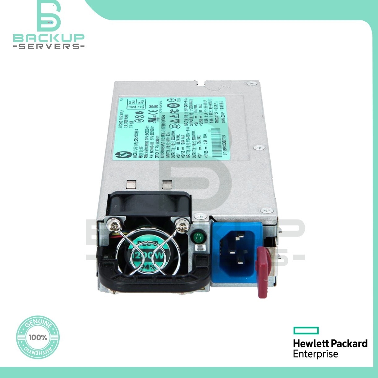 656364-B21 HP Common Slot 1200W 80+ Platinum Hot-Plug Power Supply 660185-001