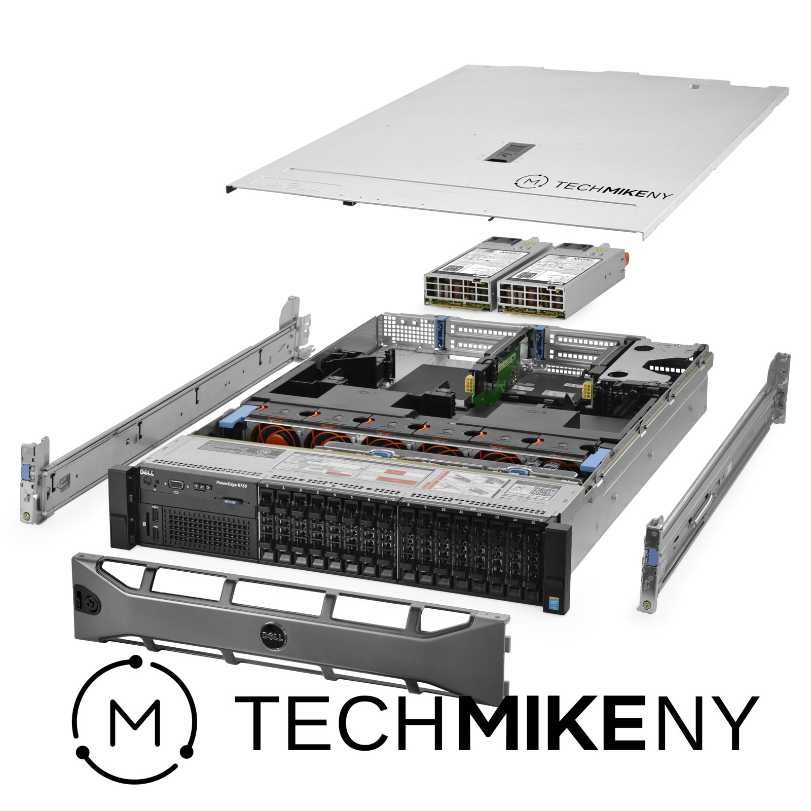 Dell PowerEdge R730 Server 2x E5-2697v4 2.30Ghz 36-Core 128GB RAM 16x Caddies