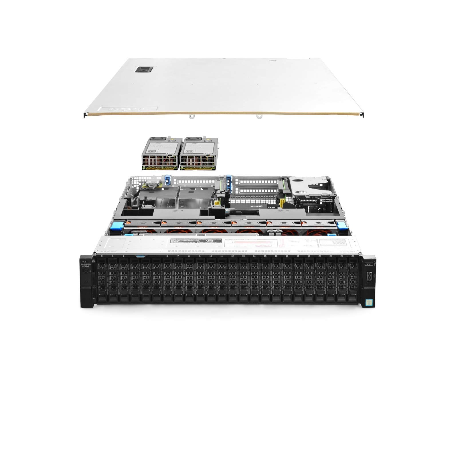 Dell PowerEdge R730xd Server 2X E5-2690v4 2.60Ghz 28-Core 64GB RAM 24x Caddie…