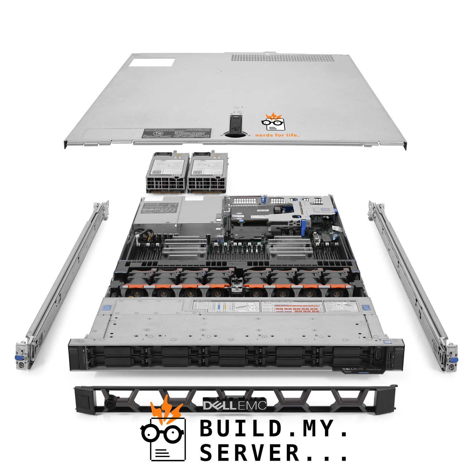 Dell PowerEdge R640 Server 2x Gold 6230 2.10Ghz 40-Core 288GB RAM 8x 2TB SAS 12G