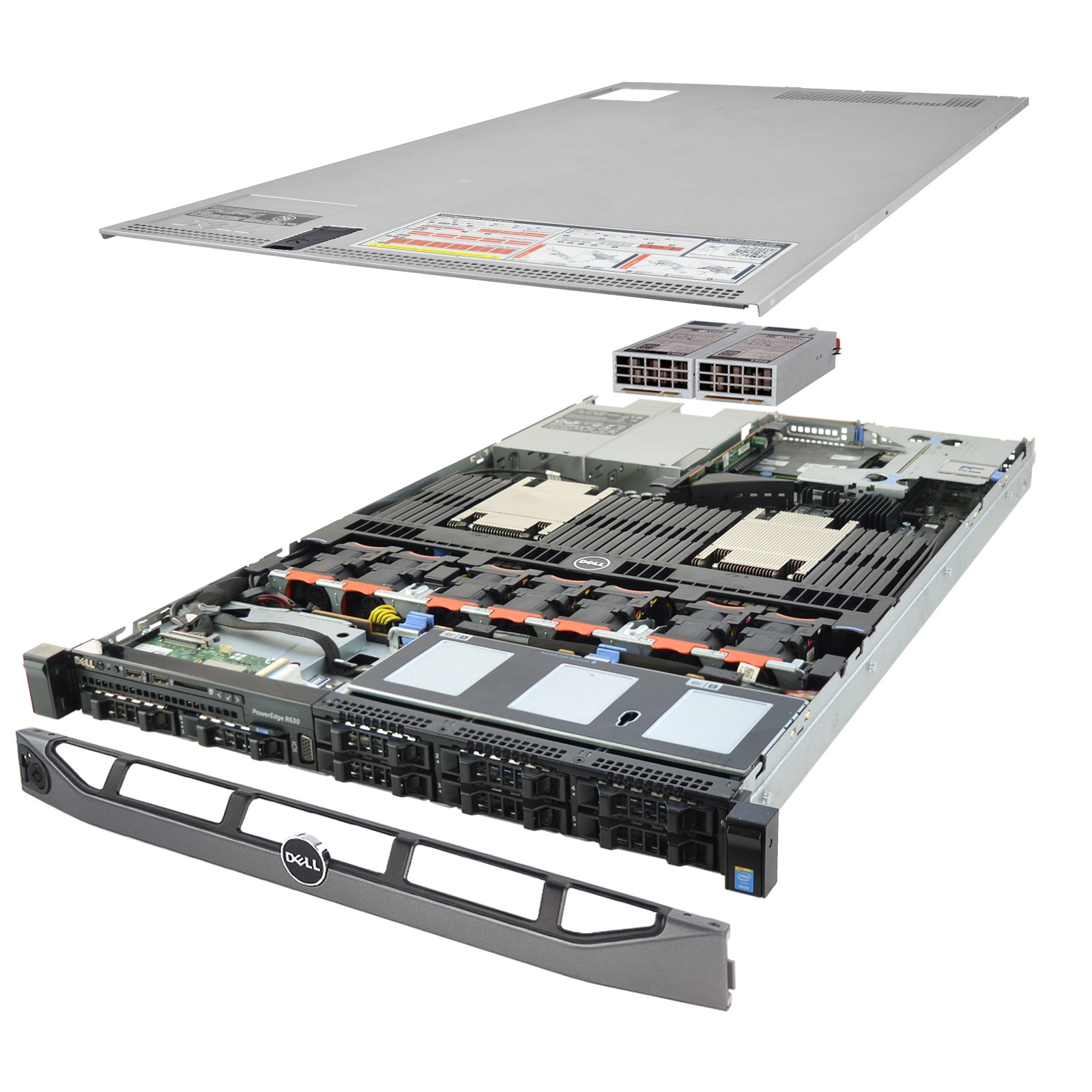 Dell PowerEdge R630 Server 2x E5-2660v3 2.60Ghz 20-Core 128GB RAM 8x Caddies