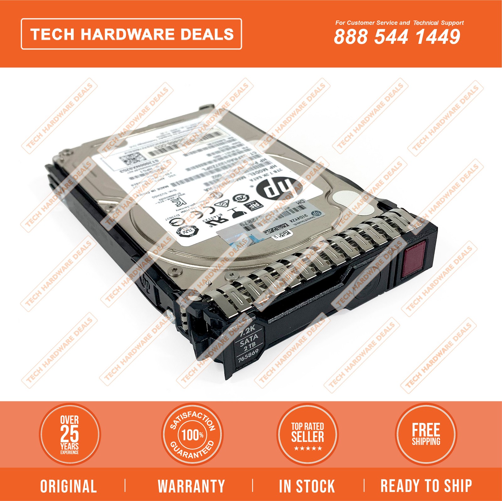 765455-B21    HPE 2TB SATA 6G BC 7.2K SFF SC 512e HDD