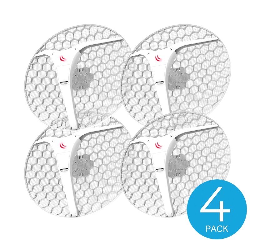 MIKROTIK LHG CPE/Point-to-Point Integrated Antenna 4 pack RBLHGG-5acD-XL4pack