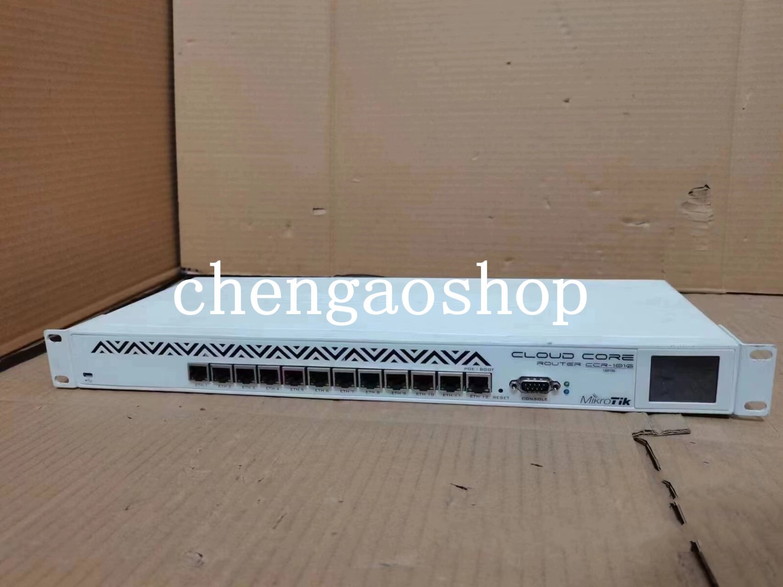 1PCS Used MikroTik routing CCR1016-12G routing 12 port Gigabit #N8924 YF
