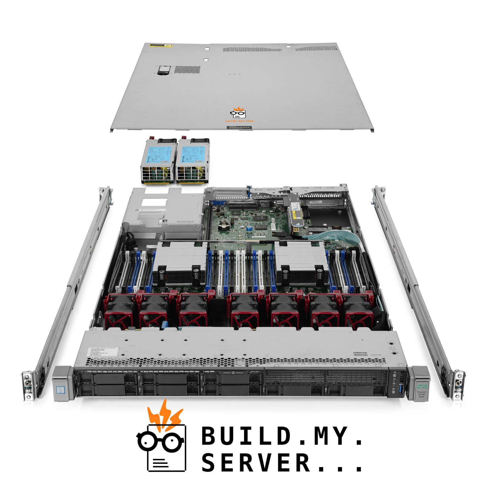 HP ProLiant DL360 G9 Server 2.20Ghz 24-Core 192GB RAM 2x 800GB SSD 6x 1.8TB