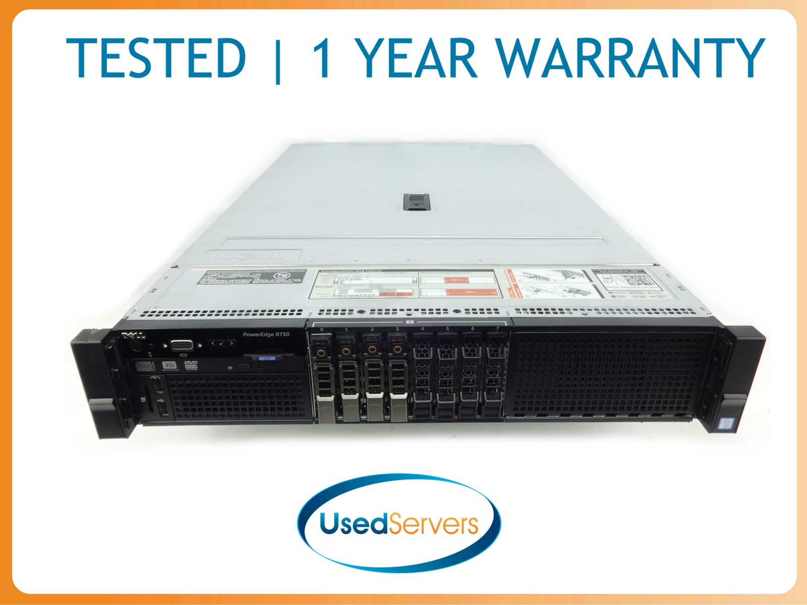 Dell R730 2x2680v3 2.5GHZ=24Cores 64GB 4x900GB 10K SAS HBA330