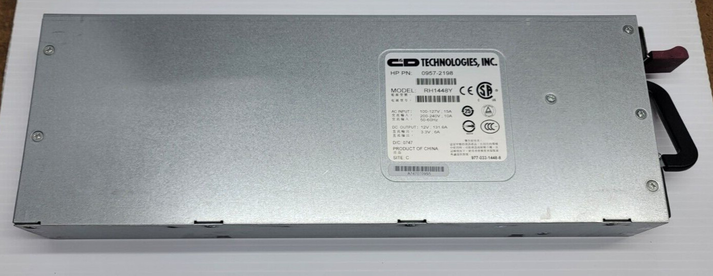 C & D Technologies HP RH1448Y Server Power Supply