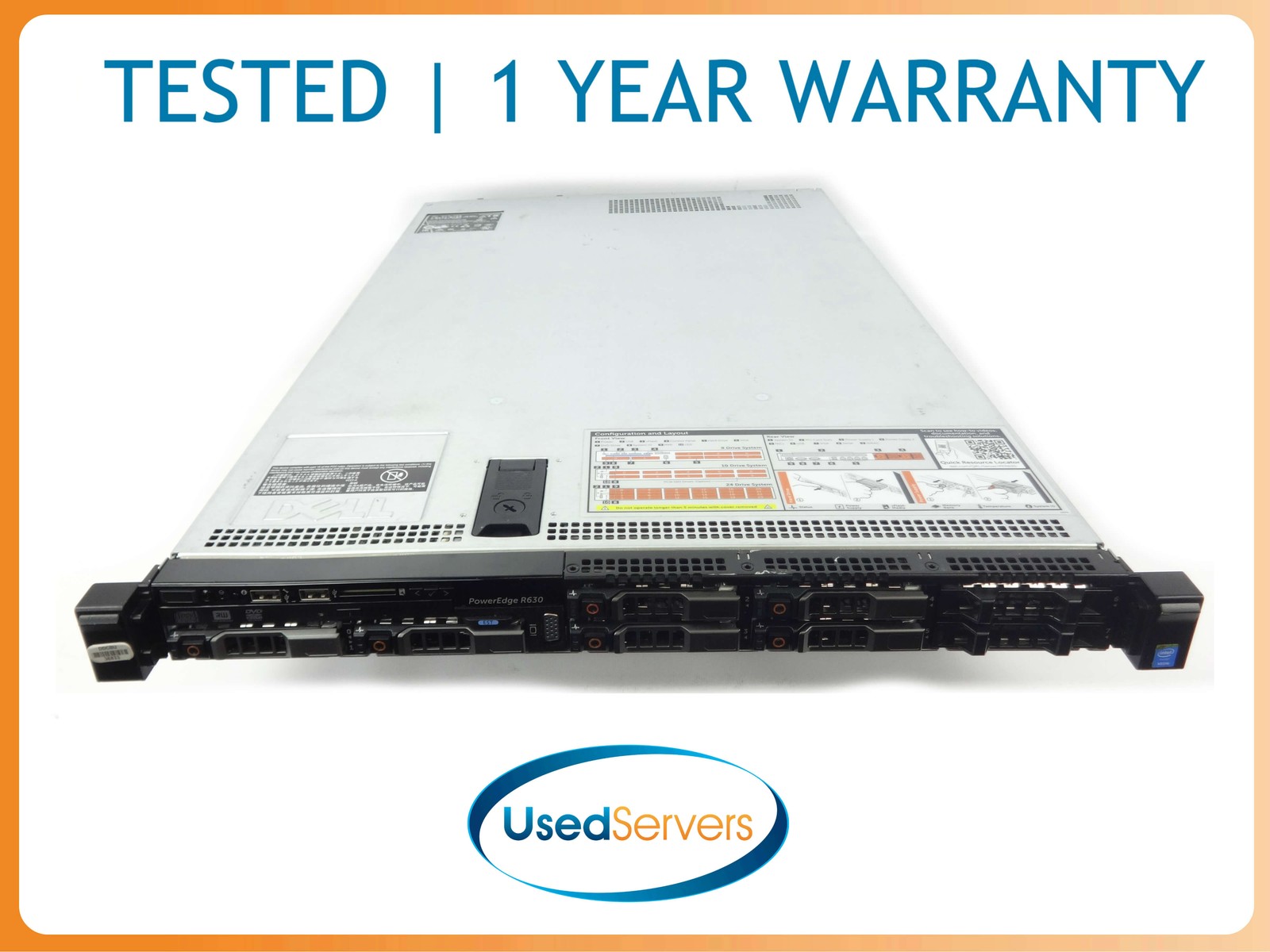Dell R630 2x2680v3 2.5GHZ=24Cores 32GB 6x900GB 10K SAS HBA330