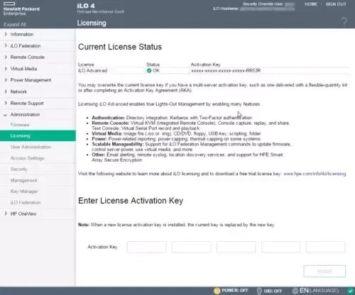 iLO 512485-B21 HP HPE iLo 2/3/4/5/6 Advanced Lifetime License fast shipping
