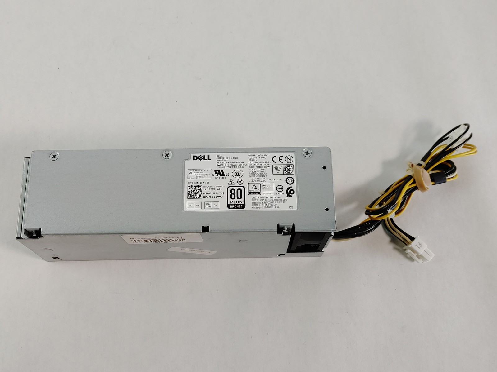 Dell C5YYV 6 Pin 180 W SFF Server Power Supply For Optiplex 3050