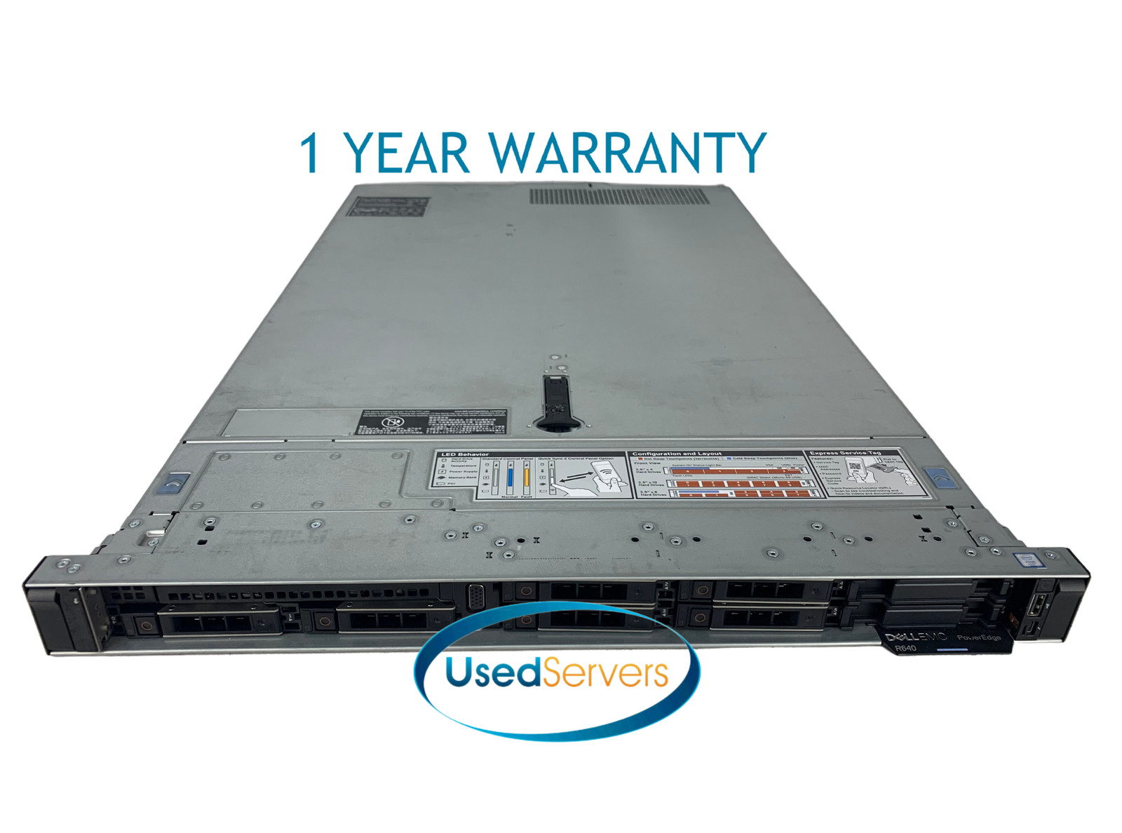 Dell R640 IDRAC DC 2xSLVR 4116 2.1GHZ=24Cores 64GB 6x900GB 10K SAS H730P