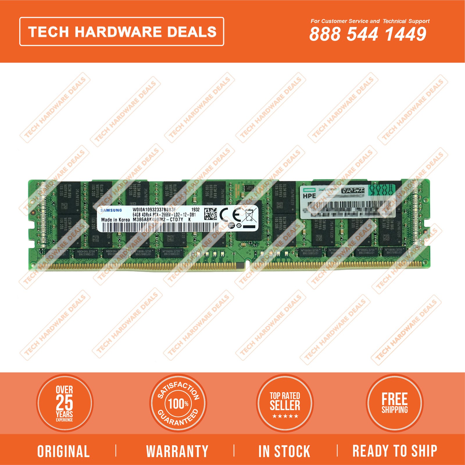 840759-091    HPE 64GB (1x64GB) Quad Rank x4 DDR4-2666 CAS-19-19-19 Load Reduced