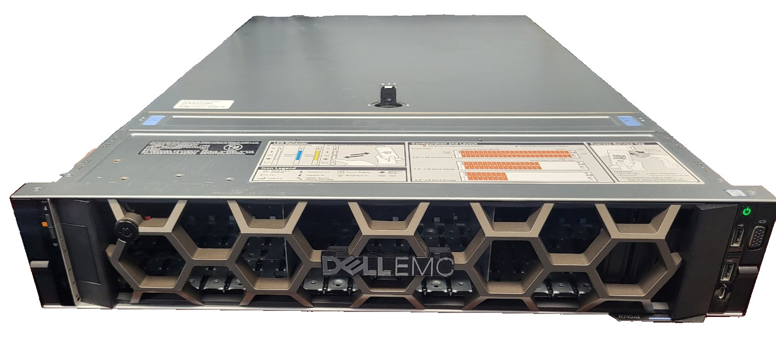 DELL PowerEdge R740xd 24SFF 2x Platinum 8168 @2.7GHz 386GB Ram H330 No Drive #73