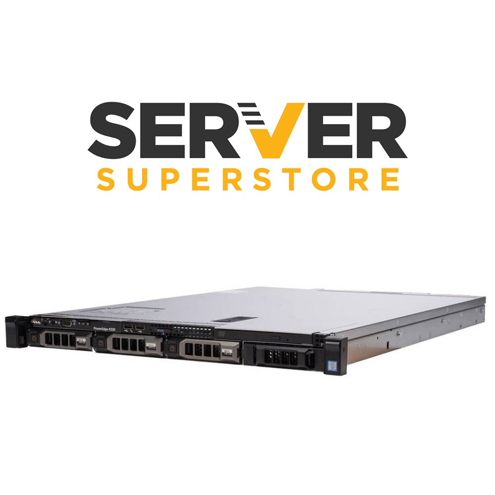 Dell PowerEdge R330 Server 1x E3-1230 V5 – 3.4GHz | H730 | 32GB RAM | 2x 1TB SAS