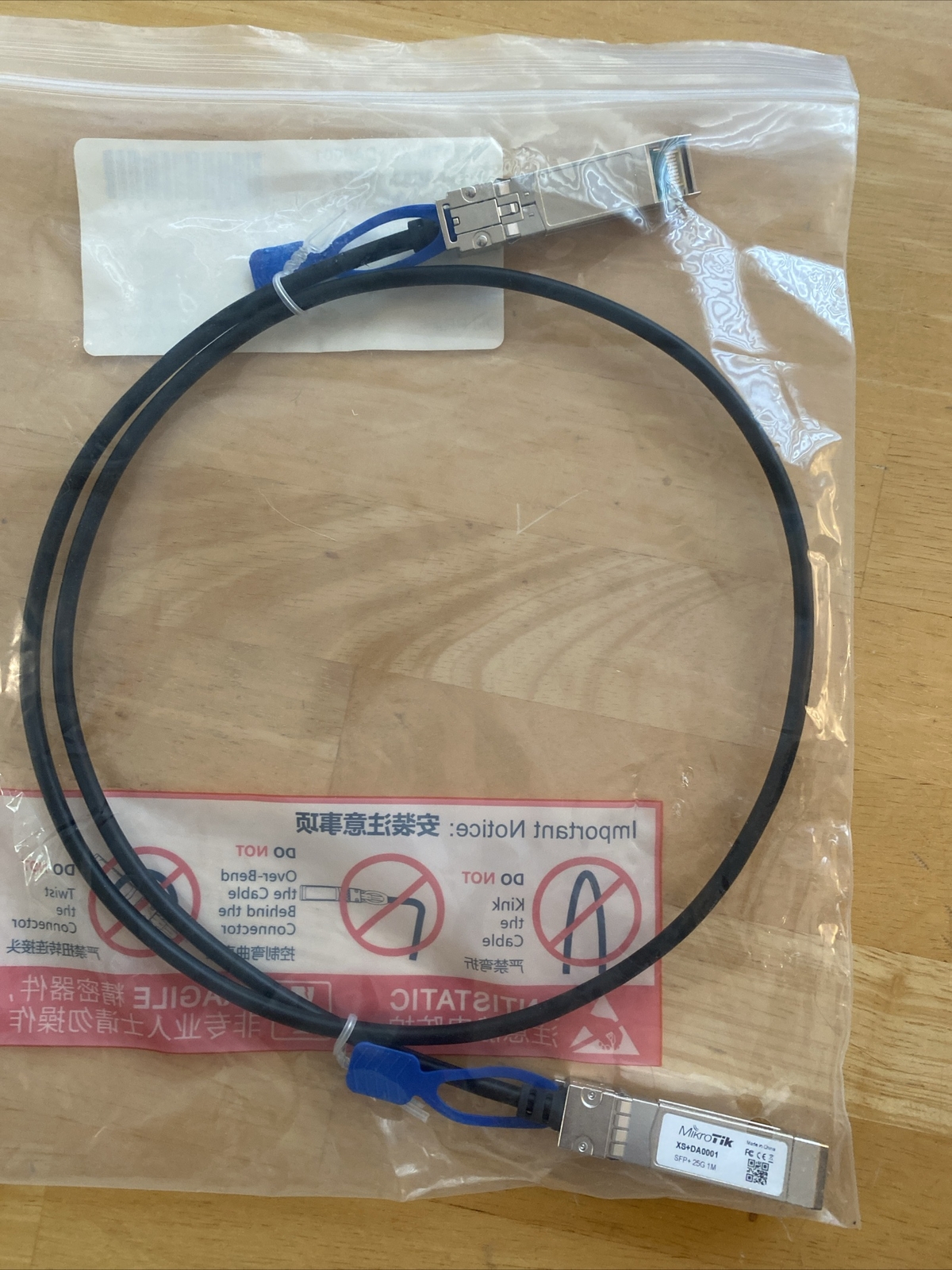 MikroTik XS+DA0001 1 Meter Cable