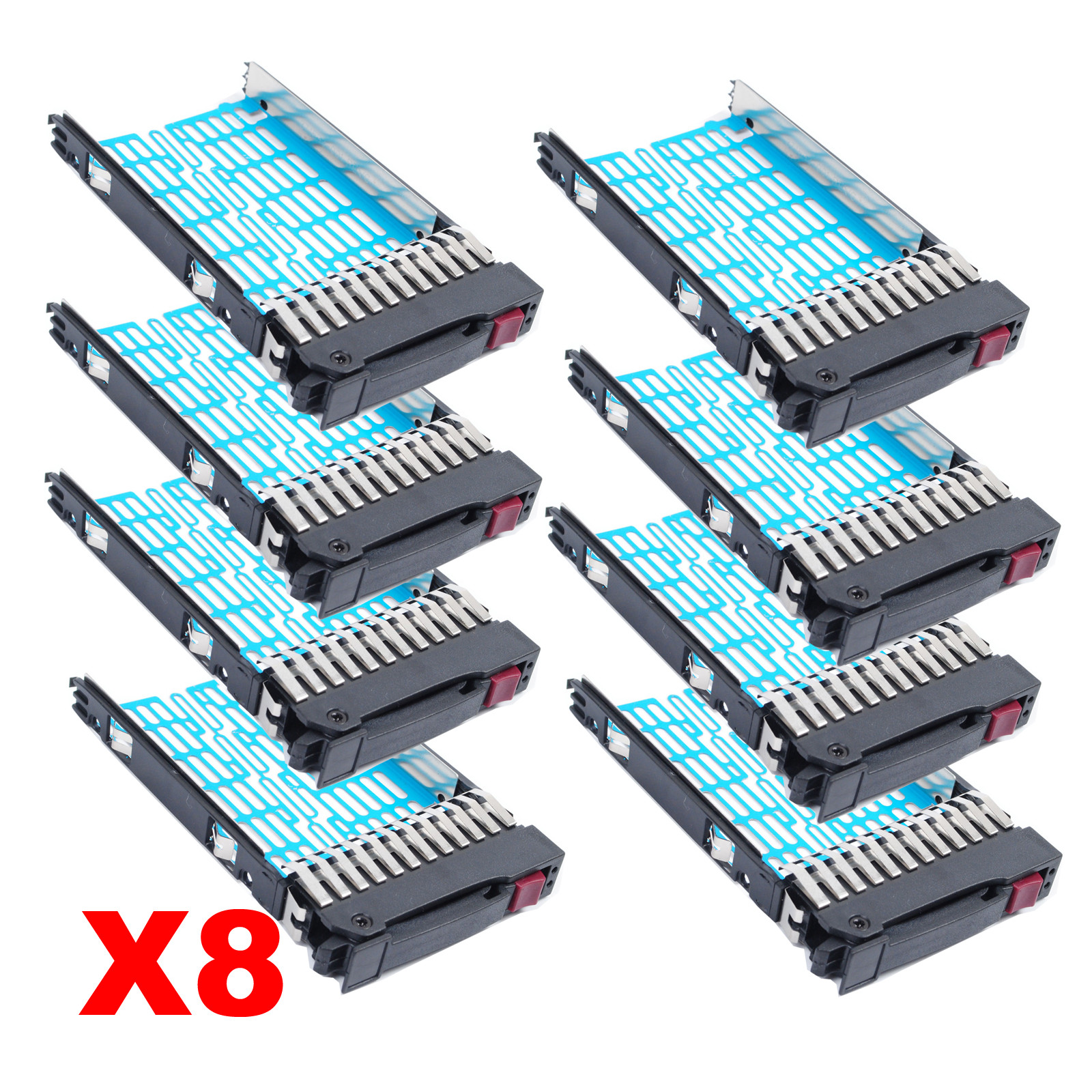 8PCS 2.5″ SAS SATA Hard Drive Tray Caddy for HP Proliant DL380 Gen6 G6 US Seller