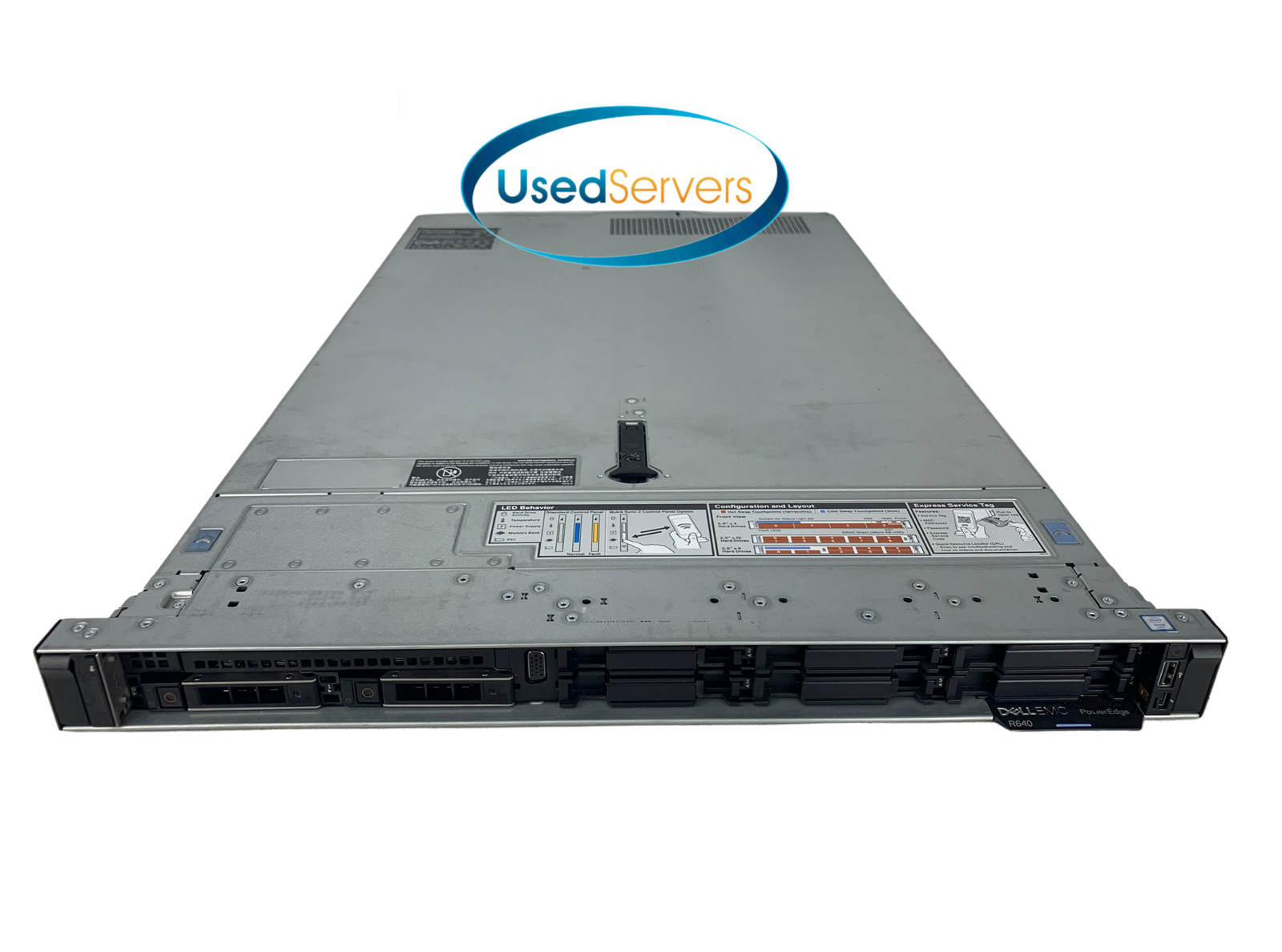 Dell Poweredge R640 128GB 24 Total Cores Gold 5118 2.3GHZ 2x960GB SSD H730P